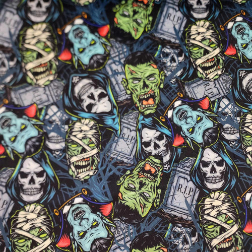 Gory Ghouls Digital - Shannon Fabrics Cuddle Minky