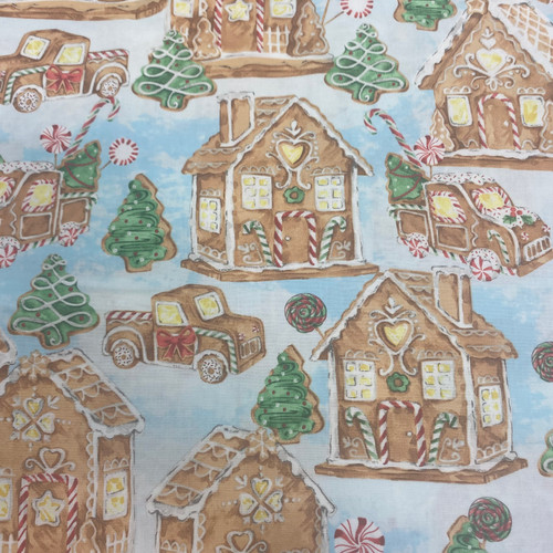 CLEARANCE Gingerbread Village - 3 Wishes Cotton