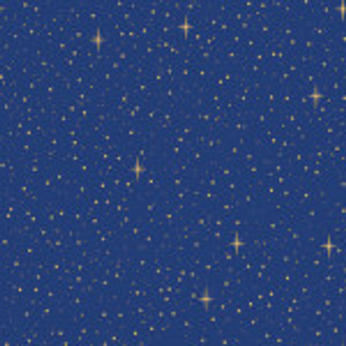 Blue Christmas Wishes Starry Sky - Riley Blake Cotton (C15046R-BLUE)