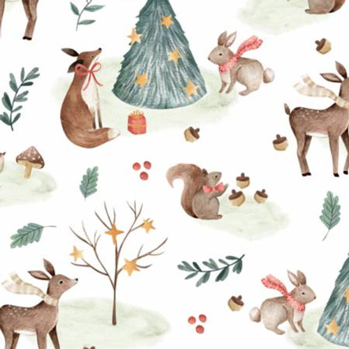 Festive Forest Digital - Shannon Fabrics Cuddle Minky (DCFESTIVEFORESTMULTI)