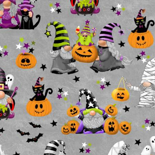 Multi Gnomoween Digital - Shannon Fabrics Cuddle Minky (DCGNOMOWEENMULTI)