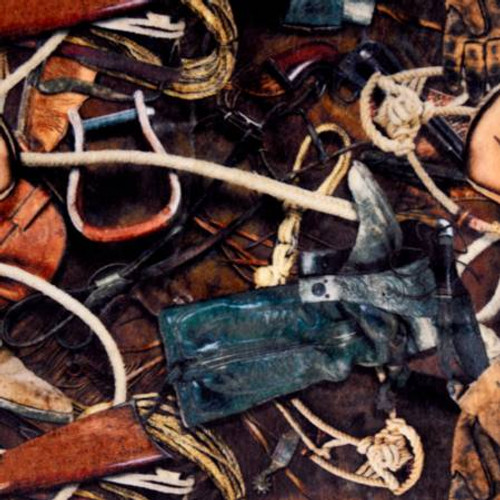 Brown Hoffman Sundown Digital - Shannon Fabrics Cuddle Minky (hfdcsundownbrown)