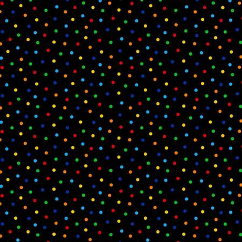Black Multi Polka Dots - Timeless Treasures Cotton (CD1960-MULTI)