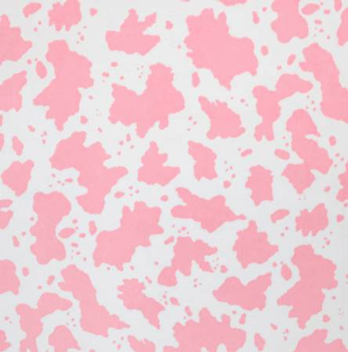 Bubblegum Cow Moo - Shannon Fabrics Cuddle Minky ( DCCOWMOO2BUBBLEGUM)