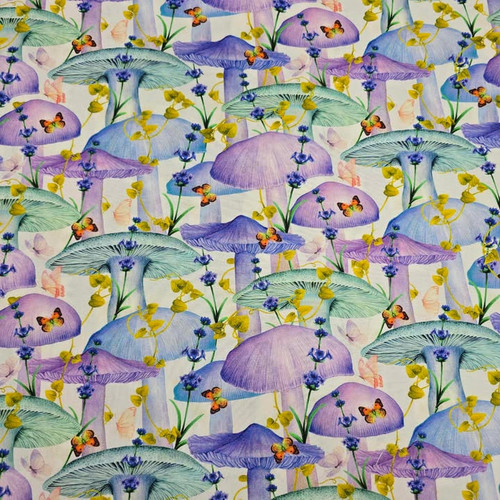 Soft Lilac Mushrooms - Studio E Cotton (7162-22)