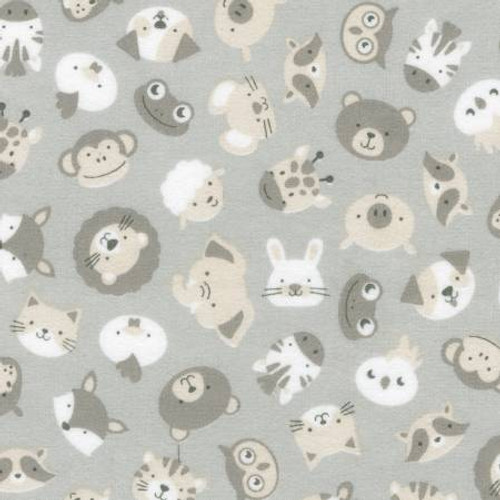 Fog Animals - Robert Kaufman Flannel (SRKF-22728-336)