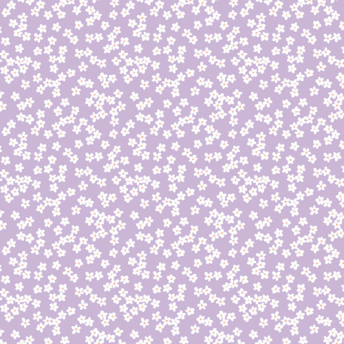 Light Purple Floral Clusters - Camelot Cotton (58240104-01)