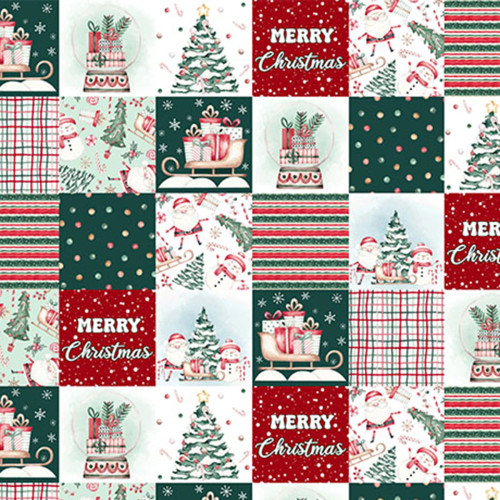 Jolly Stitches Digital - Shannon Fabrics Minky (DCJOLLYSTITCHESMULTI)