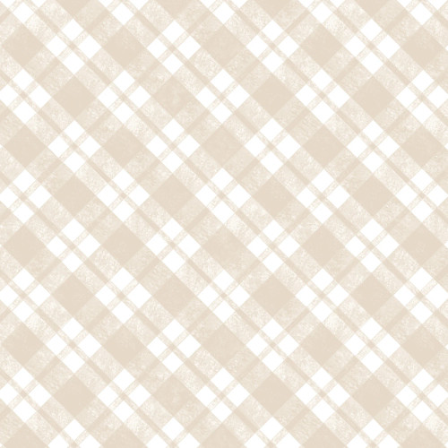 Oatmeal/White Diagonal Plaid - Studio E Cotton (8524-30)