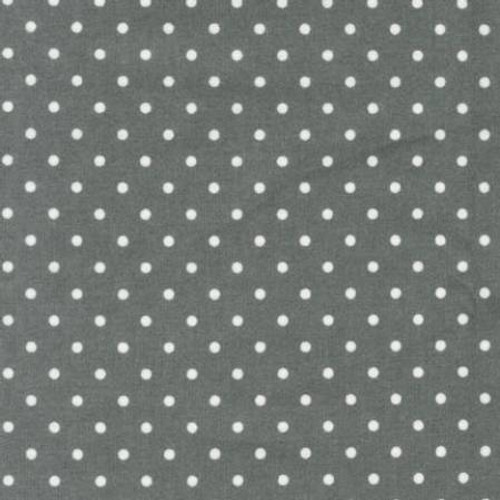 Grey Tiny Dots - Robert Kaufman Flannel (FIN-9255-12 grey) 