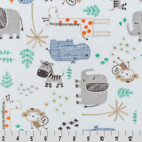 The Mighty Jungle Denim - Shannon Fabrics Cuddle Minky 