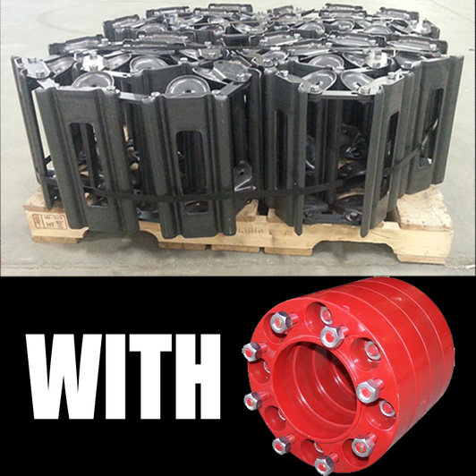COMBINED Track w/ Spacers (Fits 10" x 16.5" tire) - T-1000B/36 w/ SP-RED8 (8 LUG)