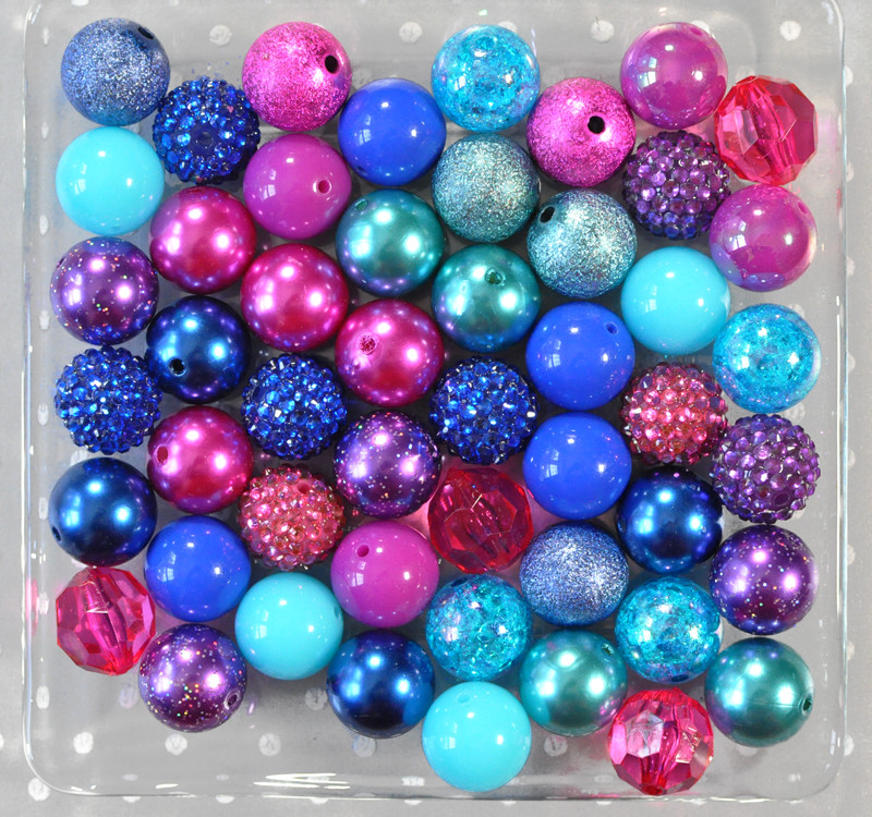 Galaxy glitter bubblegum bead wholesale kit