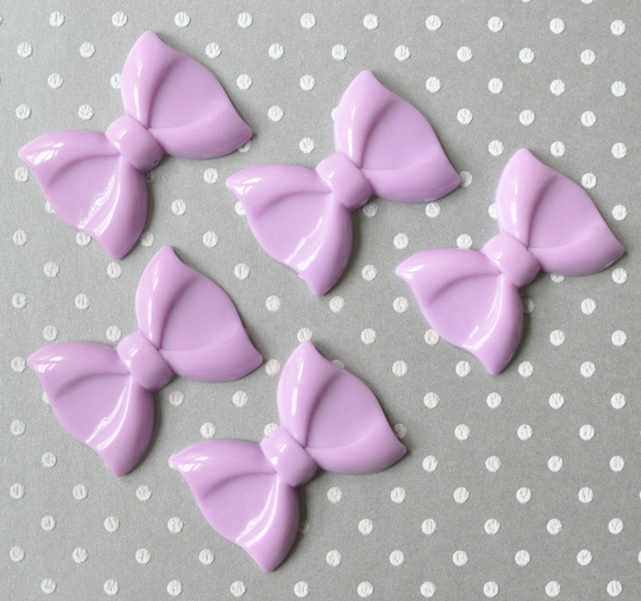 French Pink big bow acrylic beads