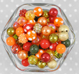 12mm Fall Harvest bubblegum bead mix