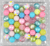 Easter Eggs bubblegum bead bulk mix