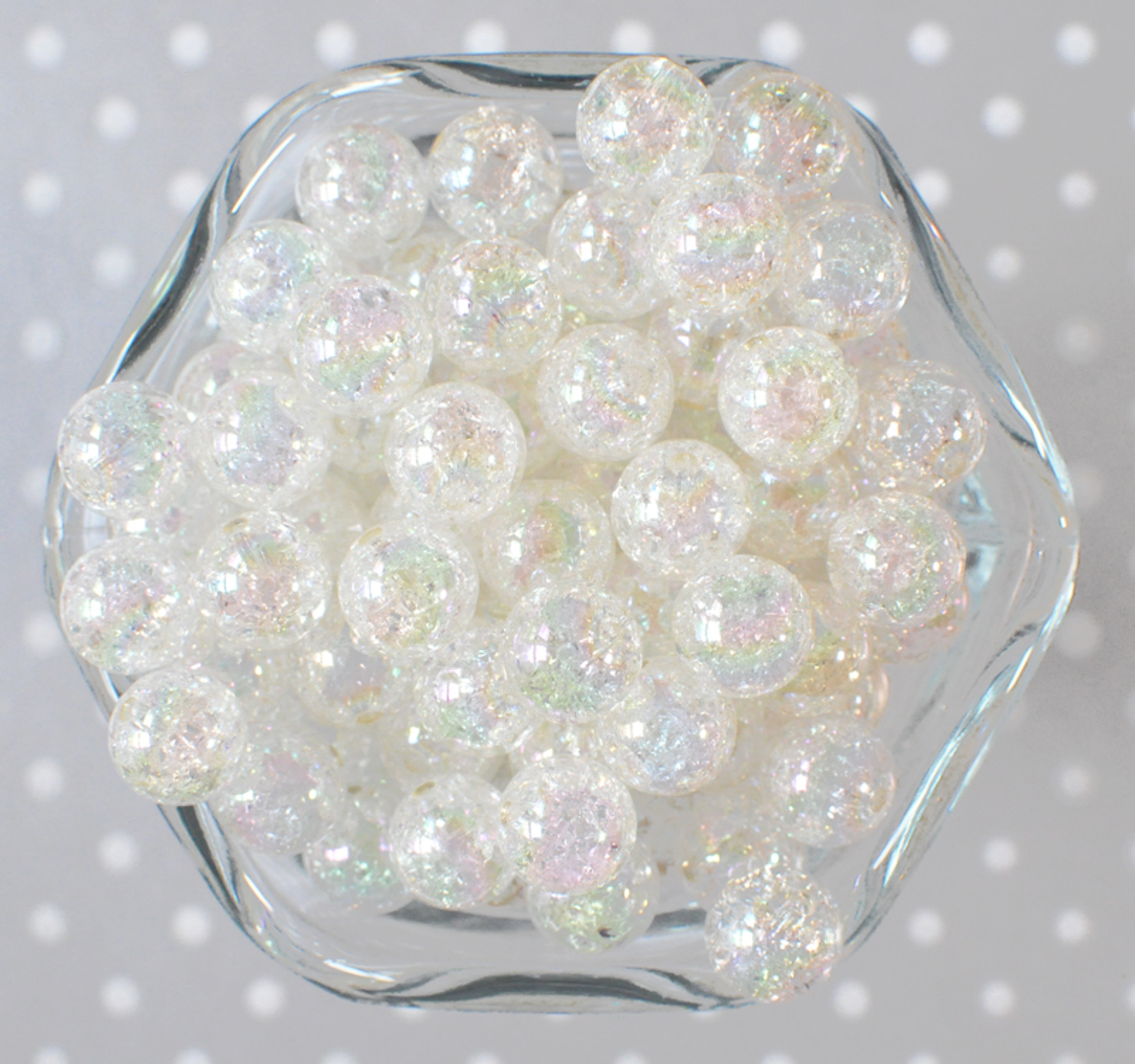 12mm Woodland Fairy bubblegum bead mix