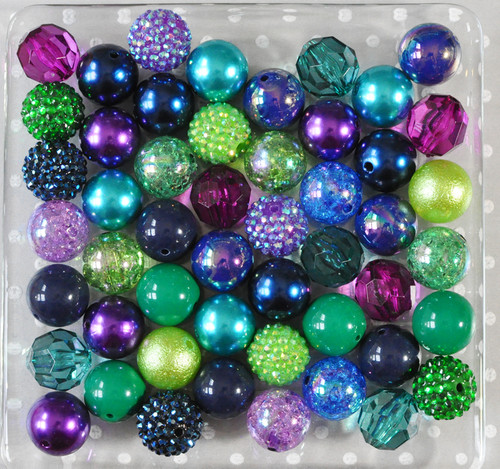 Pretty Peacock bubblegum bead wholesale kit