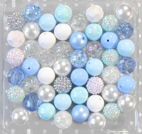 Blue Ice bubblegum bead wholesale kit