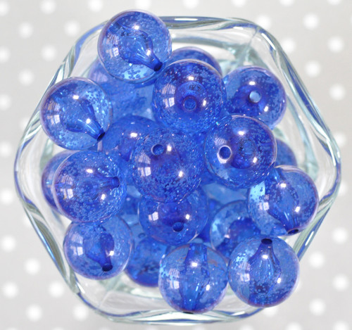 20mm Royal blue fizzy pop bubblegum beads