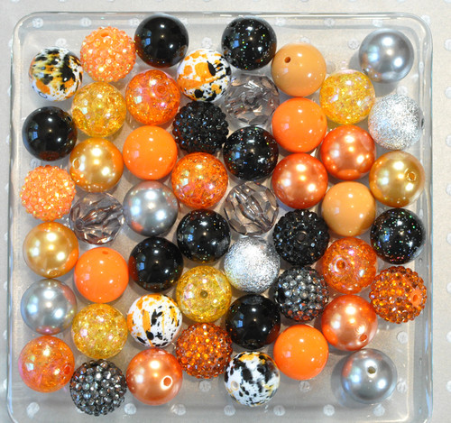 Halloween Splatter bubblegum bead wholesale kit