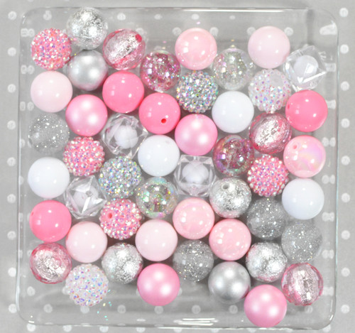 Pink Ice bubblegum bead wholesale kit