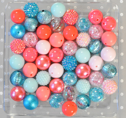 100 Qty 12mm Beads, Colorful Mixed Beads, Acrylic Beads, Chunky Bubblegum  Beads in Bulk, Round beads, Beading Supply, Loose Beads, Crafting