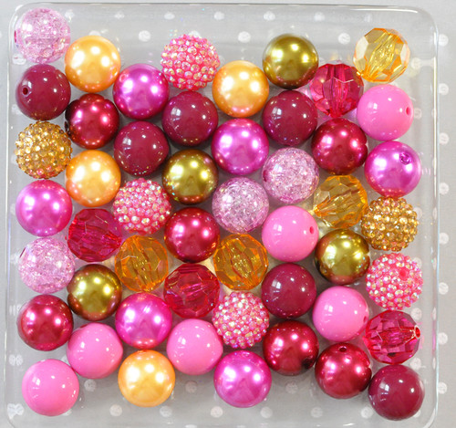 Heirloom Rose bubblegum bead wholesale kit