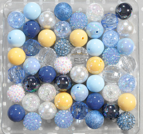 Blue Princess bubblegum bead wholesale kit