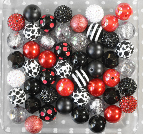 Dalmatian Villain bubblegum bead wholesale kit