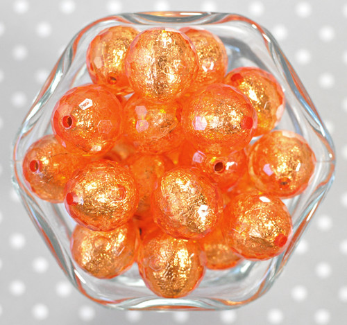 Orange Bead in a Bead Disco bubblegum beads