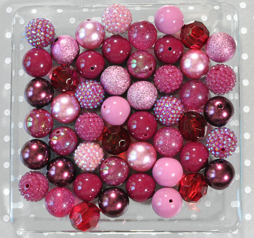 Burgundy Blast bubblegum bead wholesale kit