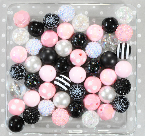 Pink Spider bubblegum bead wholesale kit