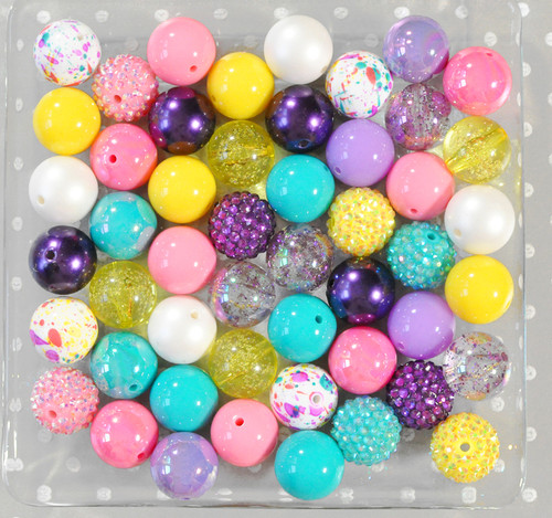 Spring Splatter bubblegum bead wholesale kit Spring Splatter bubblegum bead wholesale kit