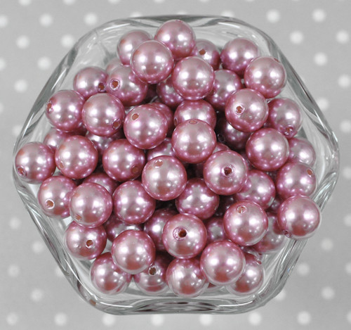 12mm Thistle pearl bubblegum beads