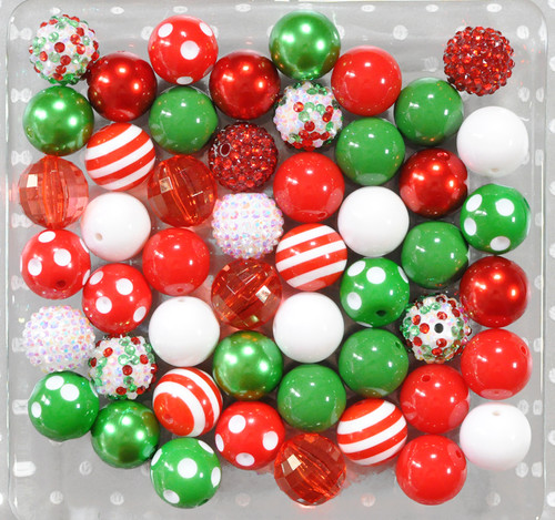 Christmas Confetti bubblegum bead wholesale kit