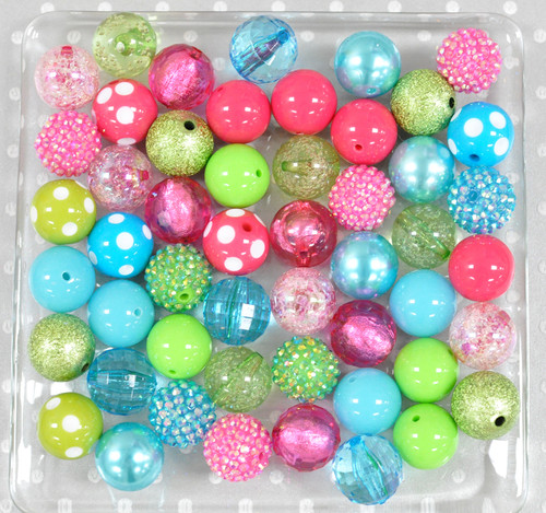 Color Pop bubblegum bead bulk mix