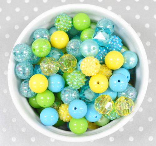 16mm Summer Fun bubblegum bead mix