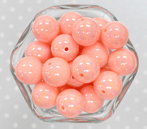 20mm Seashell solid AB bubblegum beads