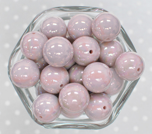 20mm Putty solid AB bubblegum beads