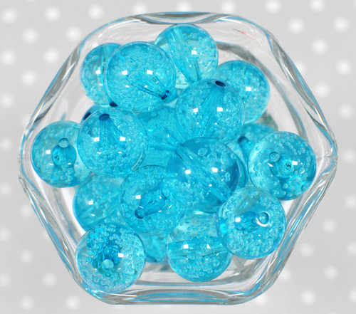 20mm Turquoise fizzy pop bubblegum beads