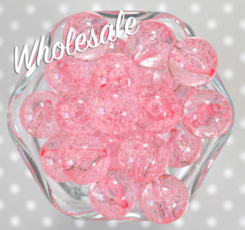 Wholesale 20mm Pink Fizz bubblegum beads 100pc