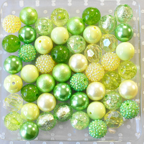 Spring Sprout bubblegum bead bulk mix