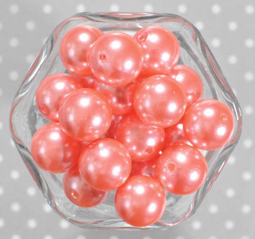 20mm Seashell pearl bubblegum beads
