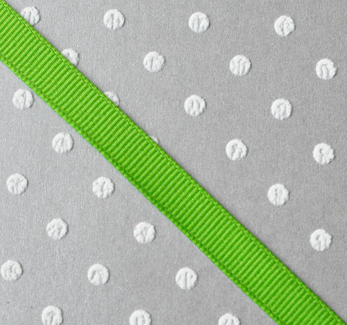 3/8" Apple green solid grosgrain Offray
