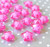 20mm Hot pink bead in a bead star plastic beads