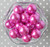 20mm Raspberry rose pearl bubblegum beads for statement jewelry