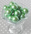 20mm Spring green pearl bubblegum beads for kid's jewelry