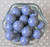 20mm Willow blue solid bubblegum beads