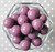 20mm Thistle purple solid bubblegum beads